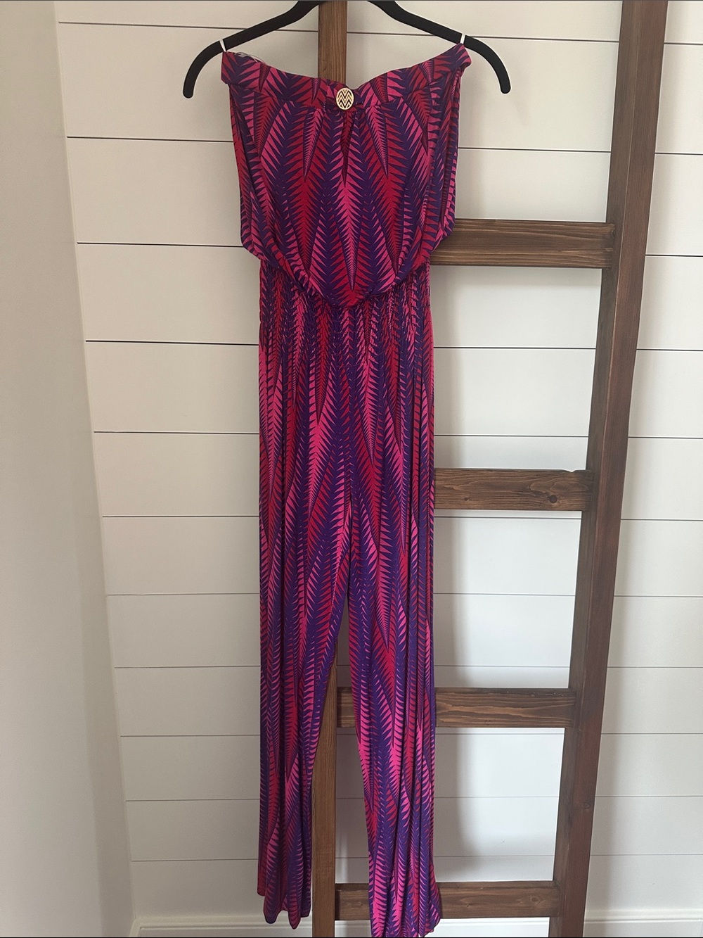 Macbeth Collection by Margaret Josephs Pink & Purple Printed Dress NWT
